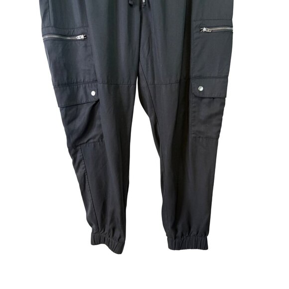 Banana Republic Women's Black Lyocell Jogger Pants Elastic Waist Pull On Size XL - Picture 5 of 11